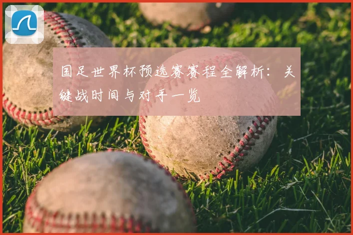 国足世界杯预选赛赛程全解析：关键战时间与对手一览