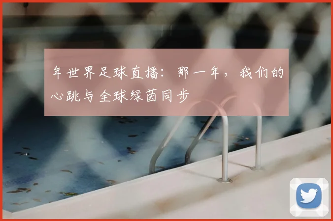 年世界足球直播：那一年，我们的心跳与全球绿茵同步